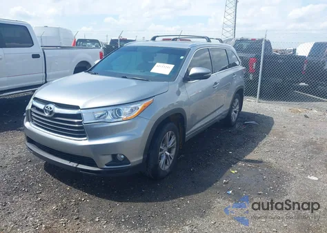 2014 Toyota Highlander Xle V6 из США, поврежденный, VIN 5TDKKRFH8ES033580